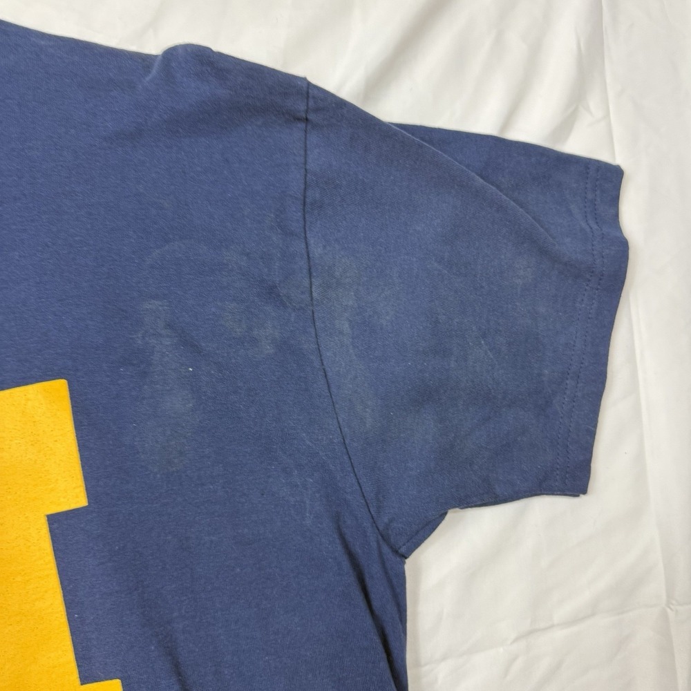 Vintage Y2K Michigan Wolverines Football Shirt XL Sport Attack Fruit Of Loom Tag - Picture 3 of 4